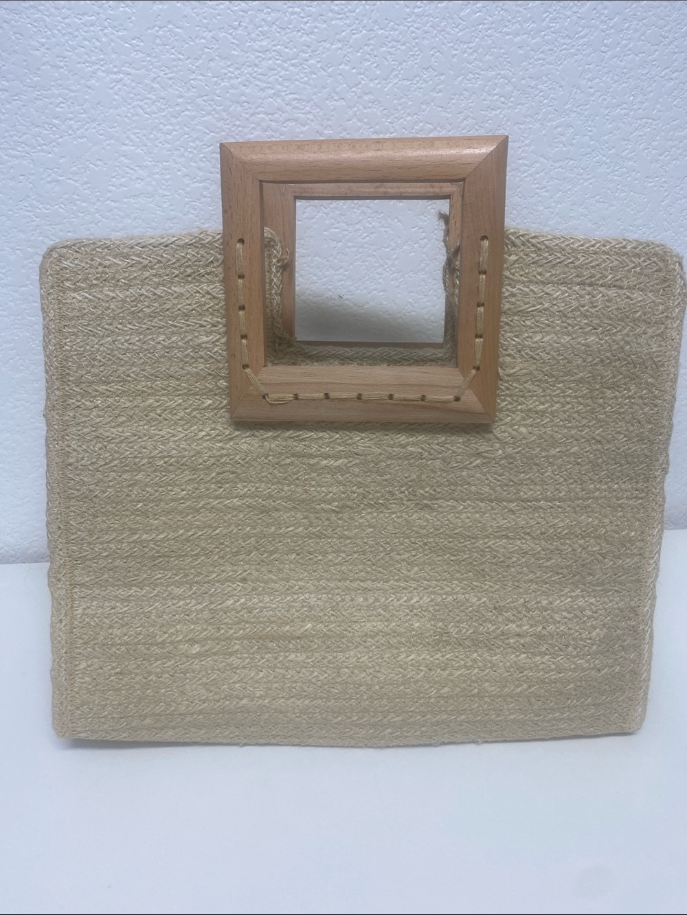 Antik Kraft Natural Straw Tote with Yellow Sequin Lemon Appliques - Picture 7 of 9